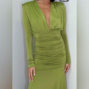 Amanda Uprichard green dress.